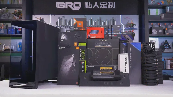 「BRO」4K PC BUILD PHANTEKS NV7 Low key luxury Carbon Fiber.追风者NV7黑金碳纤维主题 #pcbuild