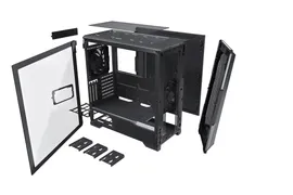 Корпус PHANTEKS Eclipse P500A, Satin Black, 2х 140mm Fan, Airflow Edition, Tempered Glass, Mid-Tower