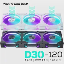 Phanteks D30-120 чехол 120 мм вентиляторобратный поток воздуха 4pin PWM, 30 мм толщинойчетырехсторонний волшебный цвет беспроводной строчки (art.: 3920c17ae0a90)