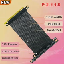 270 градусов обратный PCI-E 4,0 X16 Gen4 Райзер кабель NZXT H1 V1 PHANTEKS 217E шасси PCIe X16 4,0 вертикальный GPU видеокарта удлинитель (art.: 3920c27c77c38)