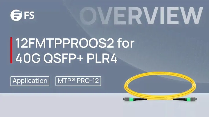 OS2 MTP® PRO-12 Optical Fiber Cable for 40G High-Density Applications | FS