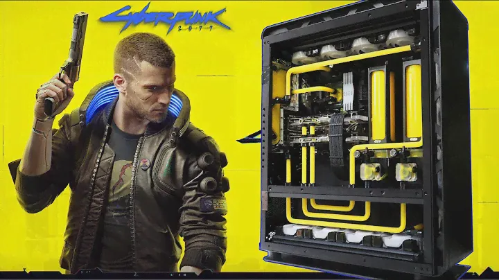Custom Pc Build #87 "Cyberpunk 2020" i9 10900k and  two RTX 3090 on a Phanteks Enthoo Elite Case.